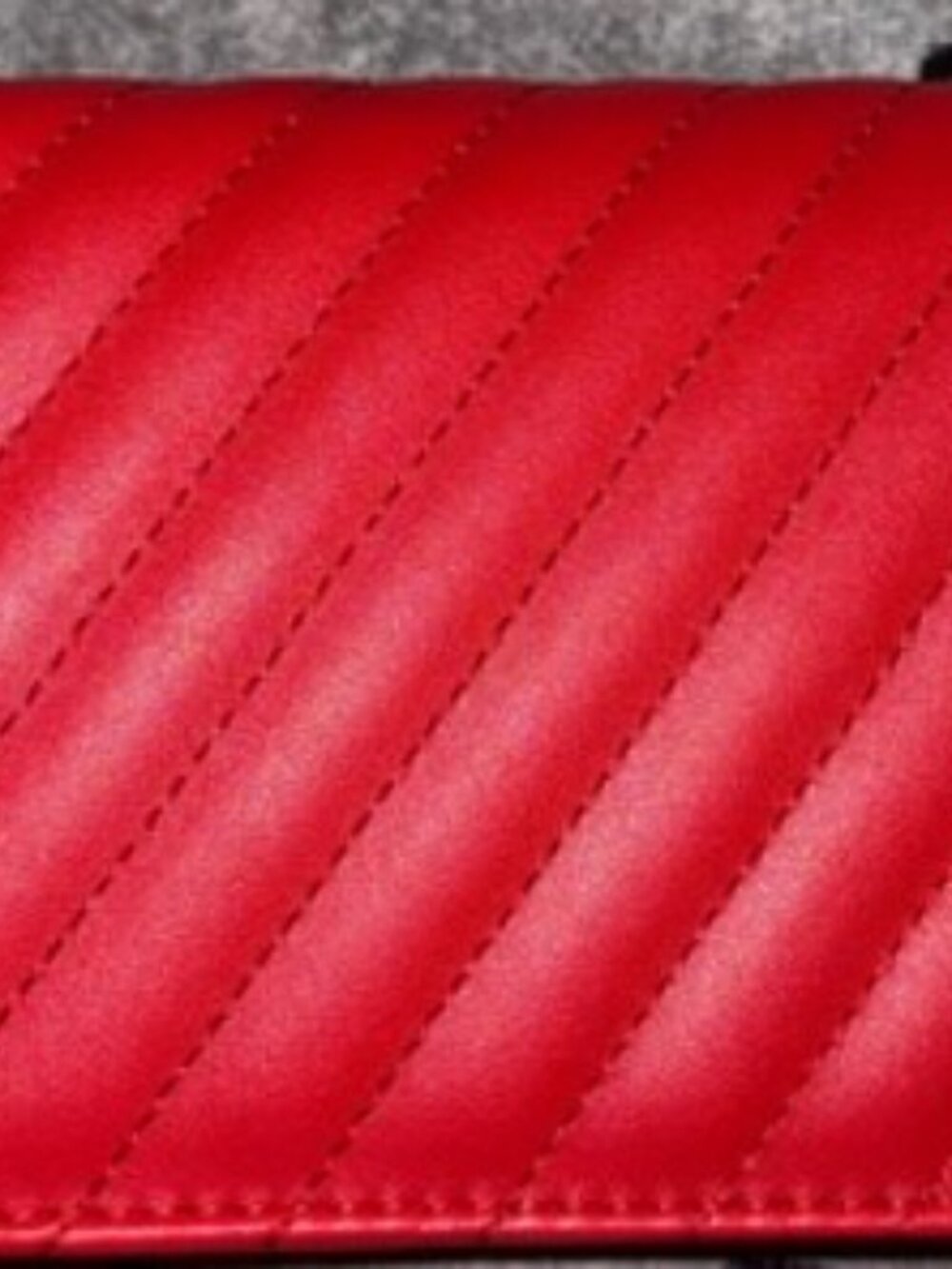 Studio Badgley Mischka Ruby Red Quilted Shoulder Bag w/ detachable chain- NWT - Picture 5 of 7